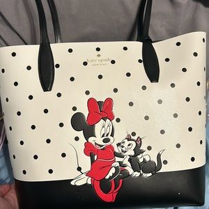 disney x kate spade new york minnie mouse tote bag